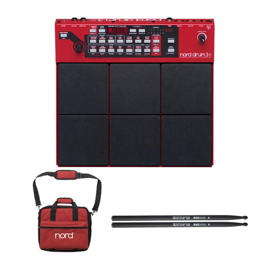 Nord Drum 3P Modeling 6-Channel Percussion Synthesizer Bundle with Nord Soft Case (2 Items)